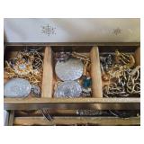 Vintage Jewelry Box Full of Vintage Costume etc Jewelry