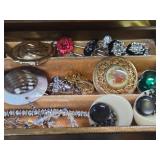 Vintage Jewelry Box Full of Vintage Costume etc Jewelry