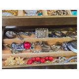 Vintage Jewelry Box Full of Vintage Costume etc Jewelry