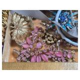 Vintage Jewelry Box Full of Vintage Costume etc Jewelry