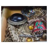 Vintage Jewelry Box Full of Vintage Costume etc Jewelry