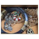 Vintage Jewelry Box Full of Vintage Costume etc Jewelry