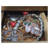 Vintage Jewelry Box Full of Vintage Costume etc Jewelry
