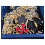 Vintage Jewelry Box Full of SIGNED Vintage Costume etc Jewelry