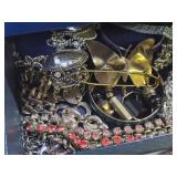Vintage Jewelry Box Full of SIGNED Vintage Costume etc Jewelry