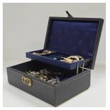 Vintage Jewelry Box Full of SIGNED Vintage Costume etc Jewelry