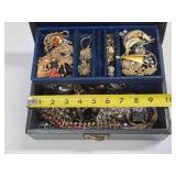 Vintage Jewelry Box Full of SIGNED Vintage Costume etc Jewelry