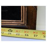 Very Nice LARGE Vintage Framed Signed Original Painting on Velvet - Signed Ortiz