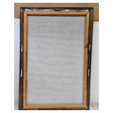 Very Nice LARGE Vintage Framed Signed Original Painting on Velvet - Signed Ortiz