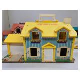 Large Group of Vintage Fisher Prices Little People Playsets