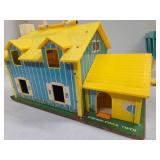 Large Group of Vintage Fisher Prices Little People Playsets
