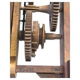 Great Looking Vintage Swiss BOTT All Wood Gear Clock