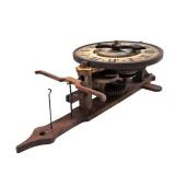 Great Looking Vintage Swiss BOTT All Wood Gear Clock