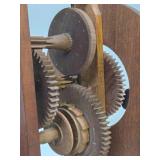 Great Looking Vintage Swiss BOTT All Wood Gear Clock