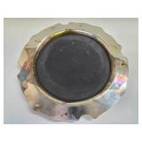 Ornate Vintage Signed REED & BARTON "King Francis" Round Silver Plated Wall Mirror