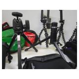 Large Excellent Estate Lot of Quality Camera & Photography Cases, Camera Stands etc