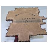 Very Cool Vintage Handmade Signed Brutalist Wood Wall Sculpture by Jack A. Miller