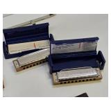 Great Estate Lot of Vintage etc Harmonicas & Headsets