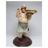 Large Figural Chef Kitchen Display Stand Statue