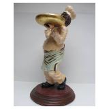Large Figural Chef Kitchen Display Stand Statue