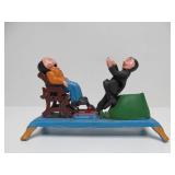 Working Antique Style Cast Iron Mechanical Coin Bank - The Dentist