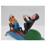 Working Antique Style Cast Iron Mechanical Coin Bank - The Dentist