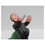 Working Antique Style Cast Iron Mechanical Coin Bank - The Dentist