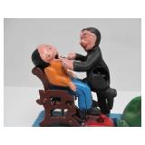 Working Antique Style Cast Iron Mechanical Coin Bank - The Dentist