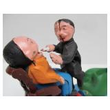 Working Antique Style Cast Iron Mechanical Coin Bank - The Dentist