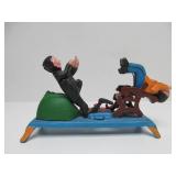 Working Antique Style Cast Iron Mechanical Coin Bank - The Dentist