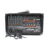 Working YAMAHA Model EMX 640 Powered Mixer w/Microphone