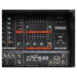 Working YAMAHA Model EMX 640 Powered Mixer w/Microphone