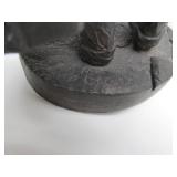 Signed Vintage Figural Sculpture by Michael Garman - Man w/Suitcase