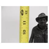 Signed Vintage Figural Sculpture by Michael Garman - Man w/Suitcase