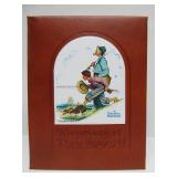 Beautiful Large NORMAN ROCKWELL Art Book w/Leather Case - Hand Signed by Rockwell