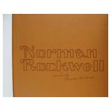 Beautiful Large NORMAN ROCKWELL Art Book w/Leather Case - Hand Signed by Rockwell