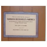 Beautiful Large NORMAN ROCKWELL Art Book w/Leather Case - Hand Signed by Rockwell