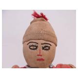 Antique Folk Art Hand Made Cloth Doll