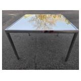 Great Looking Designer Chrome & Mirrored Glass Square Coffee Table