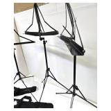 Lot of 3 KHM Portable Folding Music Stands w/Cases