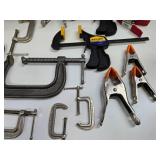 Large Group of Assorted Clamps