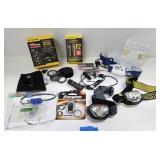 Excellent Estate Lot of Head Lamps Flashlights Magnifiers etc