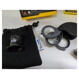 Excellent Estate Lot of Head Lamps Flashlights Magnifiers etc