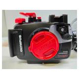 Like-New OLYMPUS PT-058 Camera Underwater Waterproof Case & Many Accessories