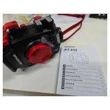 Like-New OLYMPUS PT-058 Camera Underwater Waterproof Case & Many Accessories