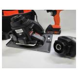 Excellent Working Black & Decker MATRIX Drill w/Trim Saw & other Attachment, Battery Charger & Bag