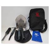 Unused TYGER Shovel Folding Military Style Shovel w/Other Tool Attachments