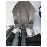 Unused TYGER Shovel Folding Military Style Shovel w/Other Tool Attachments