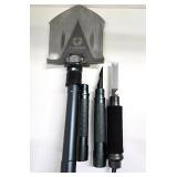 Unused TYGER Shovel Folding Military Style Shovel w/Other Tool Attachments