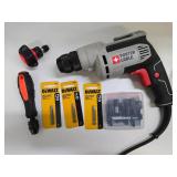 Working PORTER CABLE Model PC600D Drill w/Brand New Assorted Bits